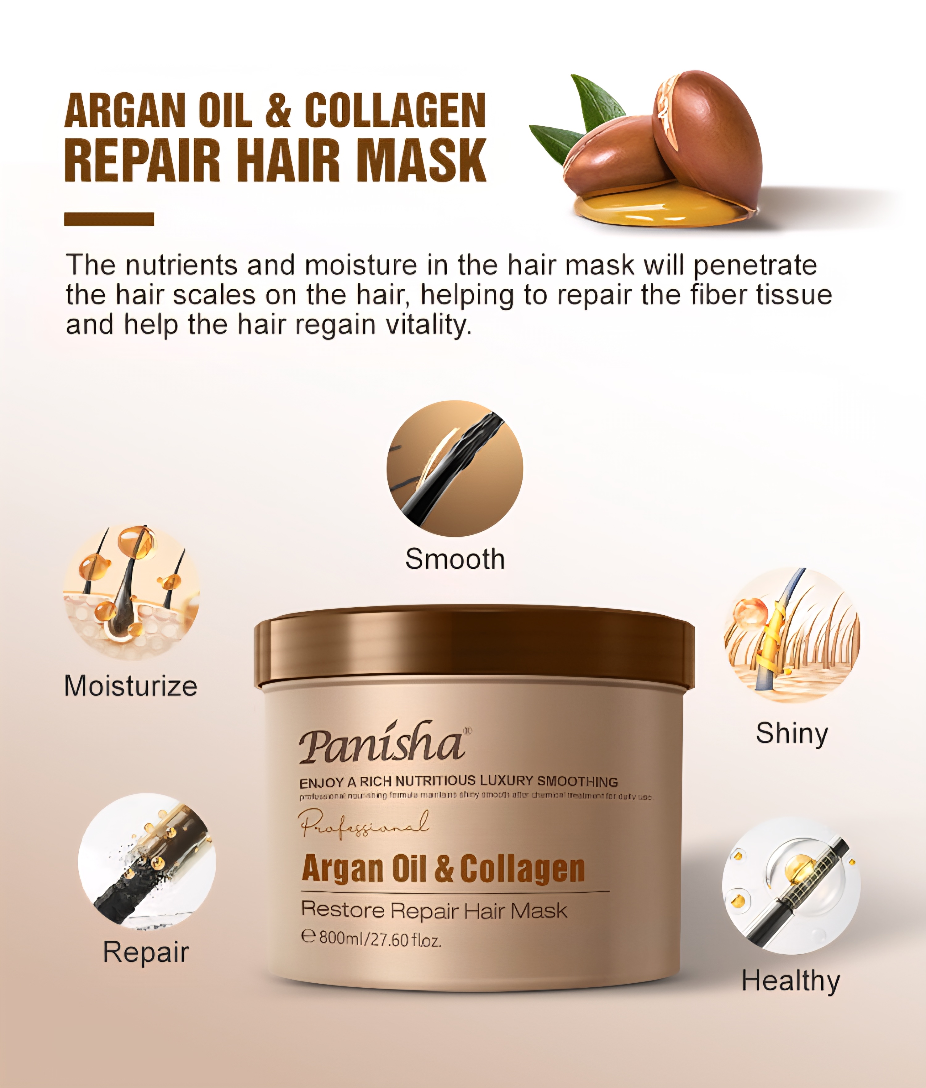 Masque capillaire réparateur 800ml