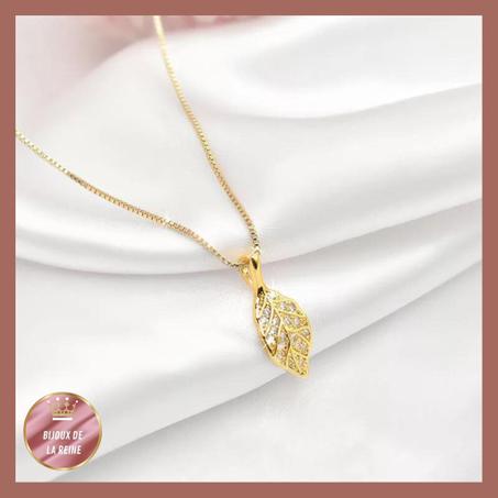 collier feuille
