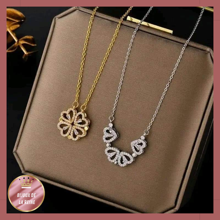 collier 4 cœurs