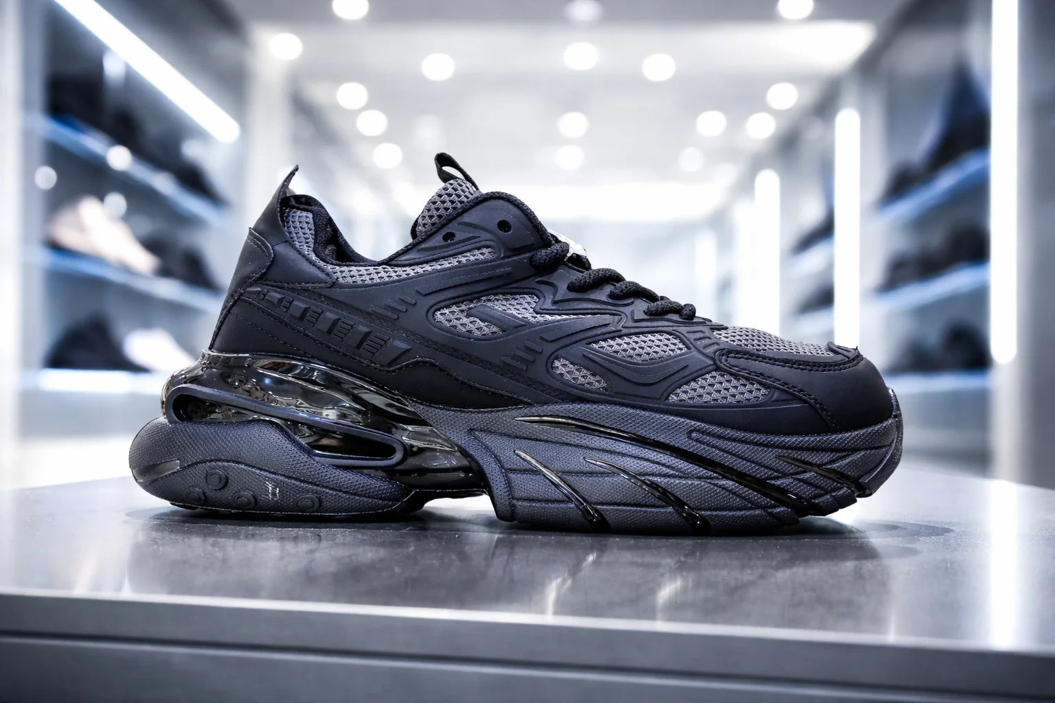 Chaussures de papa à semelle épaisse et compensée, chaussures décontractées et tendance CL30301