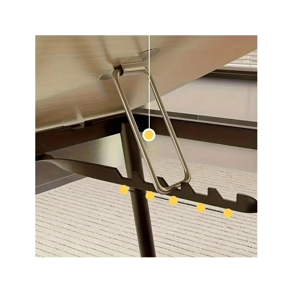 طاولة حاسوب محمولة قابلة للطي متعددة الاستعمالات مع حامل المشروبات