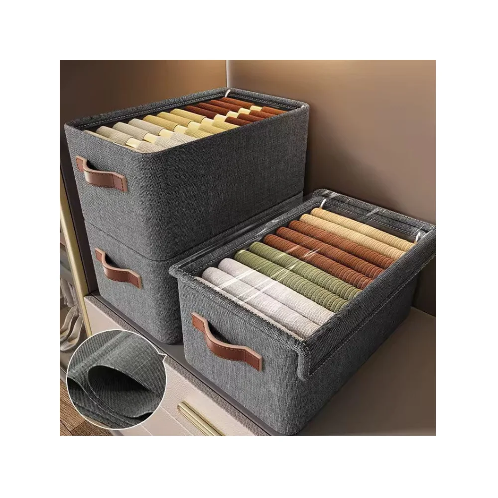 حقيبة تخزين الملابس بغطاء لحفظ وتنظيم أغراضك بسهولة