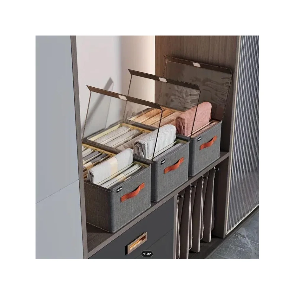 حقيبة تخزين الملابس بغطاء لحفظ وتنظيم أغراضك بسهولة