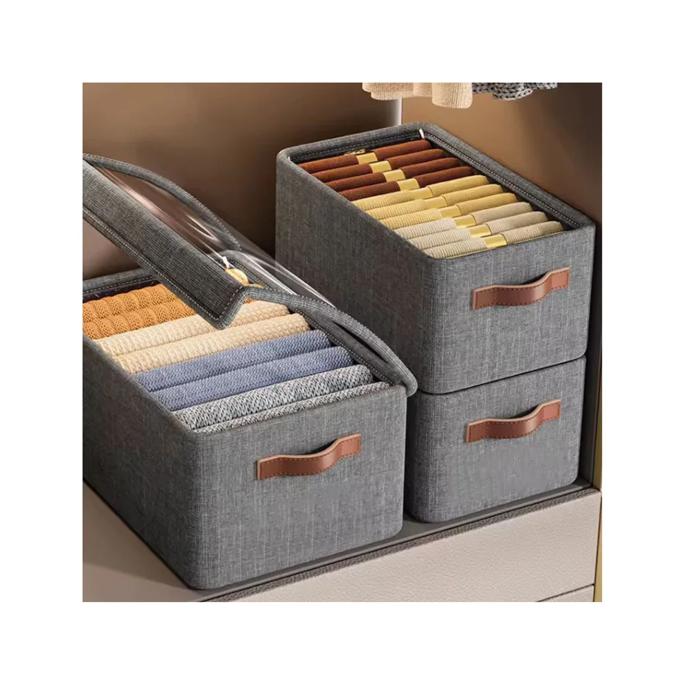 حقيبة تخزين الملابس بغطاء لحفظ وتنظيم أغراضك بسهولة