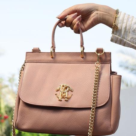 شنطة روبرتو كفالي كتف بينك