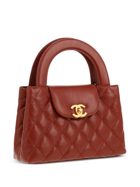 CHANEL Pre-Owned شنطة يد صغيرة بقفل شعار CC