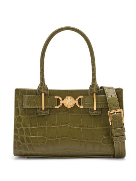 Versace  شنطة عملية 'ميدوسا 95' صغيرة بنقش جلد التمساح