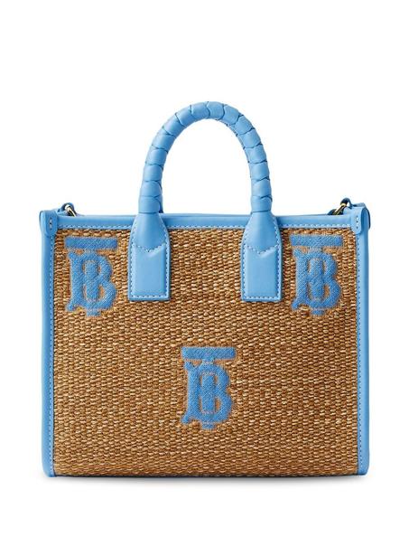 Burberry  شنطة عملية 'فريا' صغيرة بنقش مونوغرام