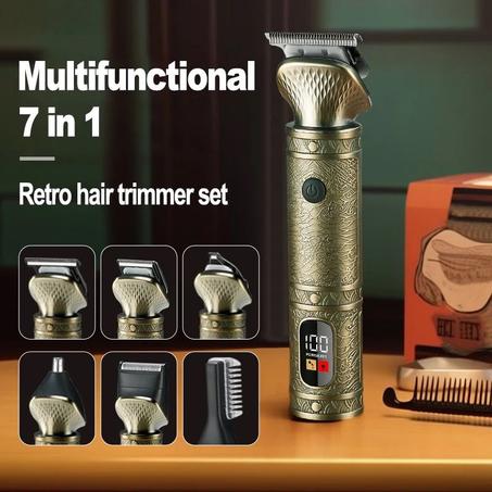 ماكينة حلاقة رجالية 7 في واحد التصميم الدقيق لإطلالة مثالية