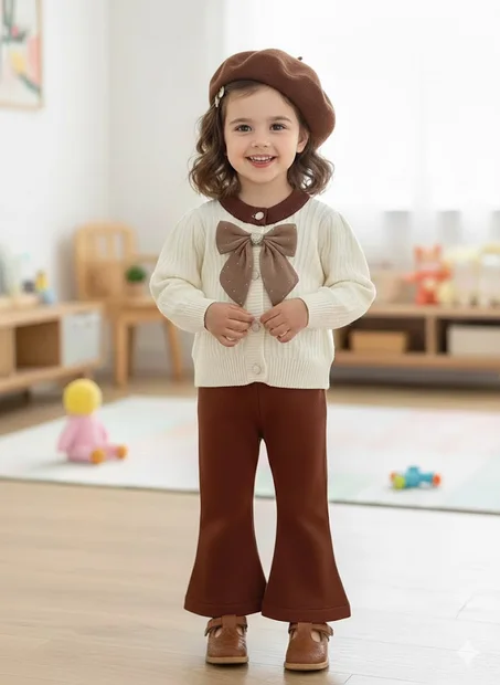 ensemble marron 18/24 mois