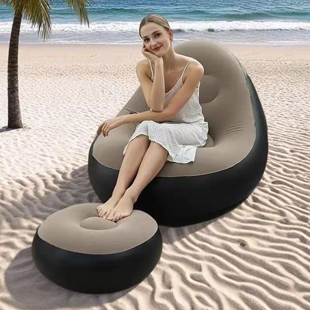 😍Inflatable Single Seat with Footrest😍