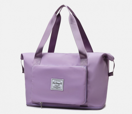 حقيبة قابلة للطي للسفر و الرياضة و التسوق (اللون البنفسجي)