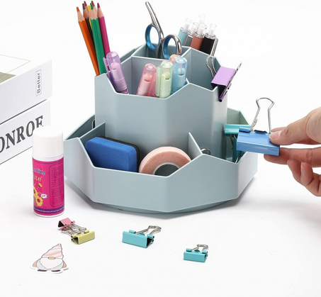 حامل الأقلام الدوار للأطفال لترتيب المكتب و التخلص من الفوضى