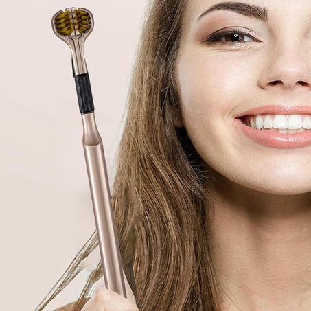 فرشة أسنان بتنظيف ثلاثي الزوايا (قطعتين)