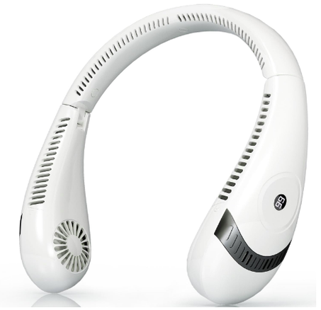 مروحة رقبة OLV محمولة قابلة لإعادة الشحن، بطارية 5000