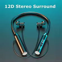 سماعات لاسلكية بلوتوث 5.0 سماعات بشريط حول الرقبة سيليكون Hifi 9D ستيريو سماعة رياضية الرسن مقاوم للماء سماعات أذن مغناطيسية