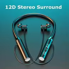 سماعات لاسلكية بلوتوث 5.0 سماعات بشريط حول الرقبة سيليكون Hifi 9D ستيريو سماعة رياضية الرسن مقاوم للماء سماعات أذن مغناطيسية