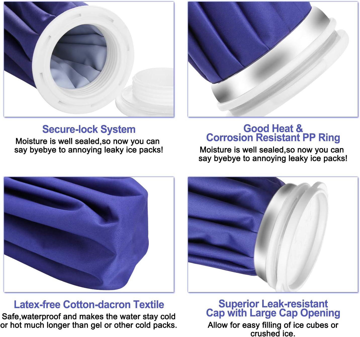 Ice Pack, Pain Relief Hot Cold Therapy Reusable Ice Bag 9''
