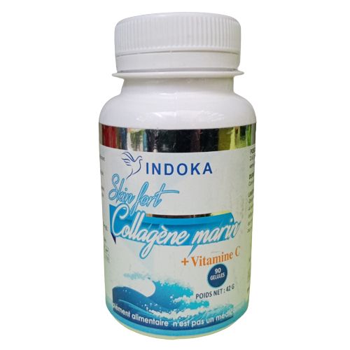 INDOKA Collagène marin et vitamine C 90 gélules