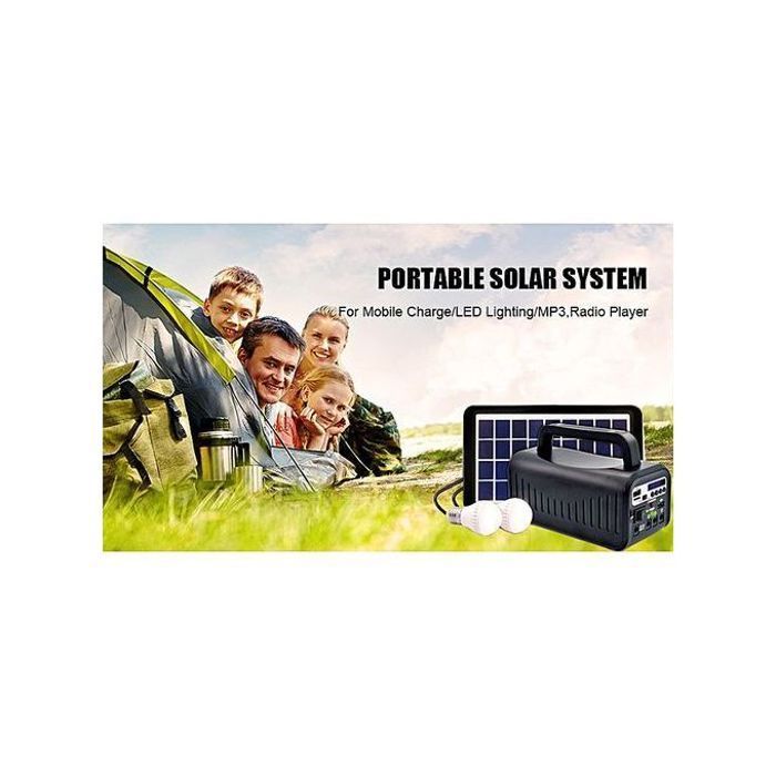 Batterie rechargeable avec panneau solaire 5 IN 1