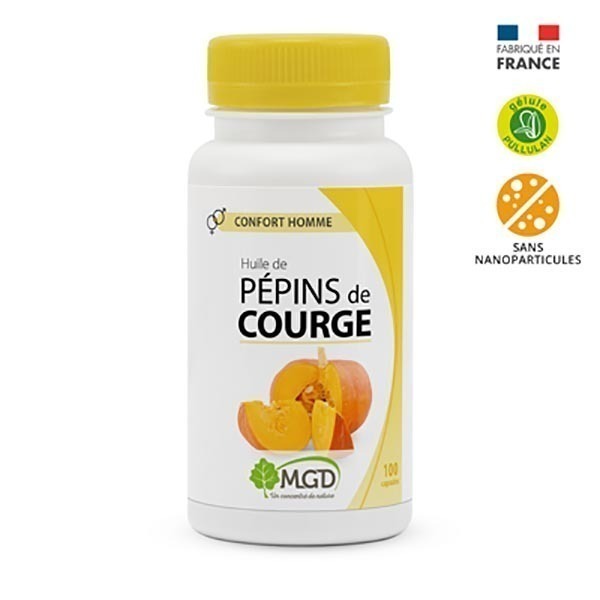 Mgd Nature MGD Huile de pépins de courge 100 GELULES
