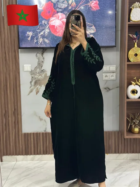 🔥 عرض رمضان الحصري | جلابة مخزنية بثوب مُبرة تاج فاخر