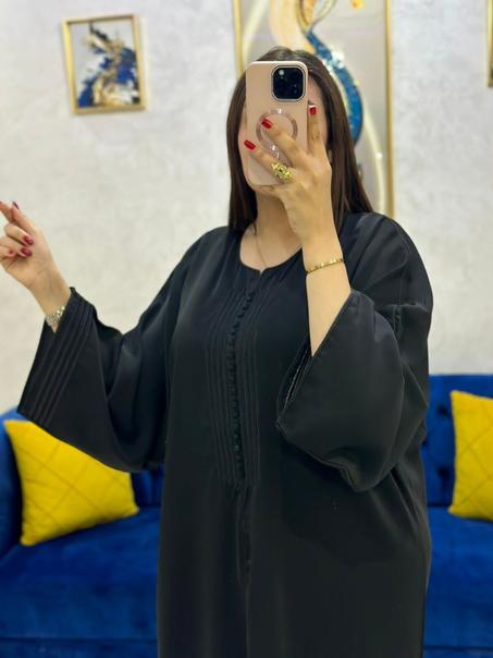 قفطان كريب  مطروز – تألقي بإطلالة راقية وفريدة