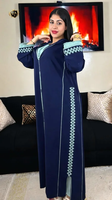 🔰 جلابة 2 بياس (قفطان + جلابة) – جديد 2026 👑✨