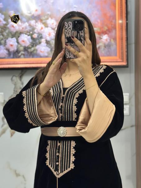 👑 قفطان مبرة تاج — فخامة مغربية للمناسبات