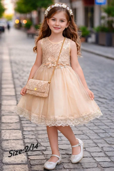 ✨ الفستان لي كيخلي بنتك تبان بحال أميرة حقيقية 👑