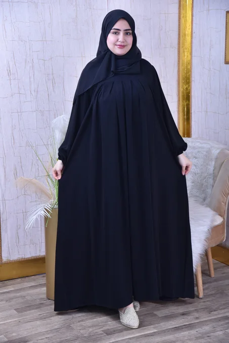 🌙 عباية أنيقة للصلاة والخروج مع شال – ثوب ريحانة خيط | رمضان 2026