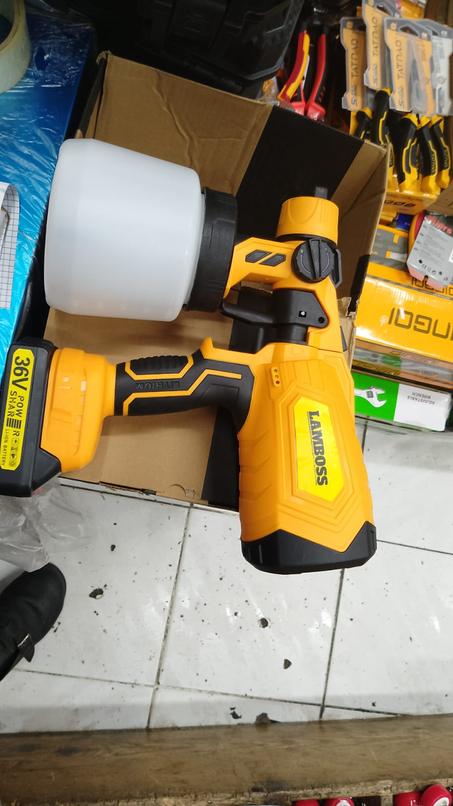 مسدس رش الطلاء اللاسلكي LAMBOSS 36V مع جوج بطاريات
