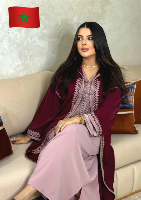 👑 كيمونو بالقاب لإطلالة راقية وفخمة فـ عيد الأضحى ✨