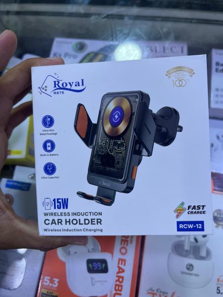 ⚡ حامل هاتف ذكي للسيارة مع شحن لاسلكي فائق السرعة