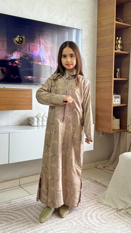 👑✨ جلابة 2 بياس للبنات 2026 – أناقة رمضان والمناسبات ✨👑