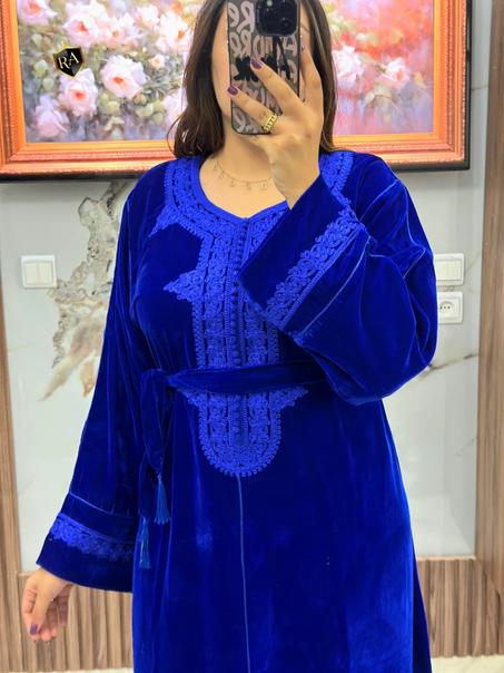 👑 قفطان مبرة تاج فاخر — إطلالة ملكية لكل المناسبات