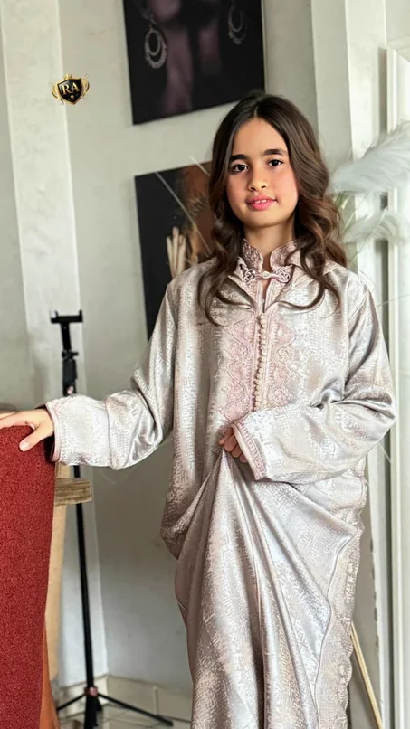 👑 جلابة 2 بياس للبنوتات | إطلالة راقية لرمضان والعيد 2026