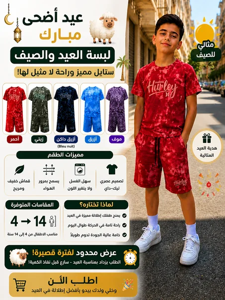 🎉 العيد قرب… وخاص ولدك يبان بأحسن ستايل 😎