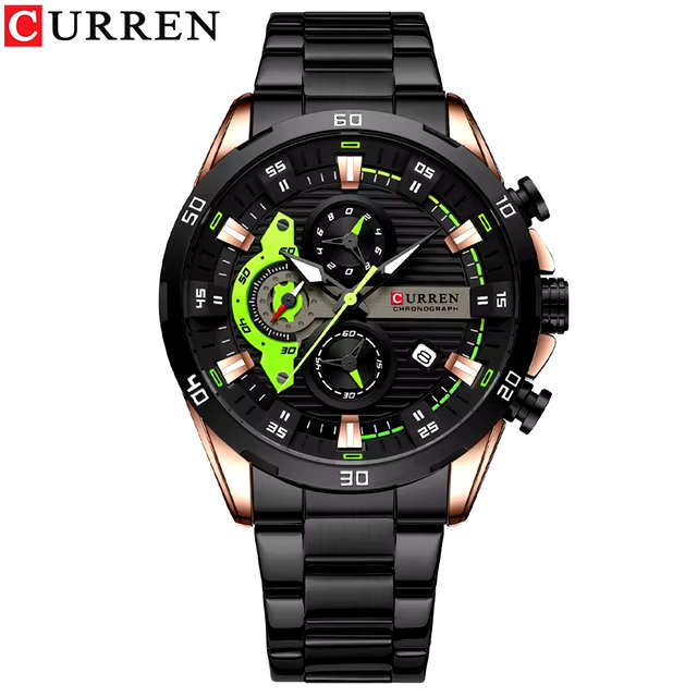 Curren 8402 Montre Chronographe Homme Sport et Luxe