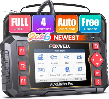 Escáner FOXWELL NT604 OBD2 2026, herramienta de diagnóstico de motor/ABS/SRS/transmisión de automóvil, lector de código para automóviles y camiones, herramienta de escaneo precisa para todos 