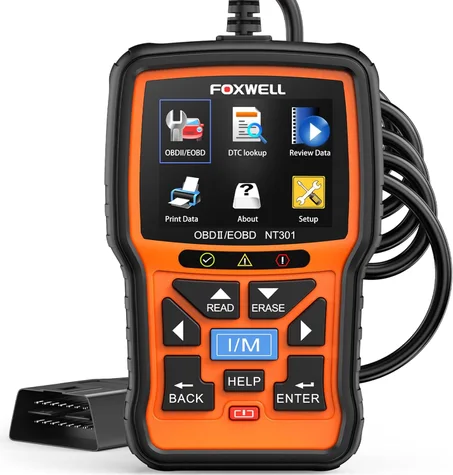 FOXWELL NT301 OBD2 escáner de datos en vivo profesional mecánico OBDII lector de código de diagnóstico herramienta para comprobación de luz del motor