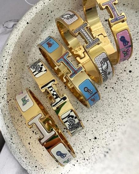 Gourmette Hermes imprimé