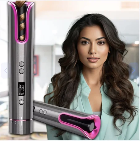 Portable Wireless Automatic Hair Curler | أداة تجعيد الشعر اللاسلكية المحمولة الأوتوماتيكية