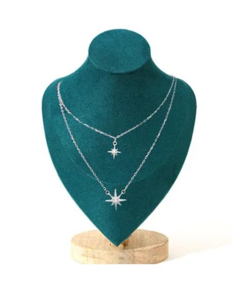 قلادة فضية مناسبة لجميع المقاييس والفئات👸✨️🎁 الثمن:229dh  التوصيل فابور💯🚚