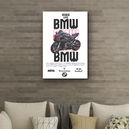 Tableau 60x90 moto