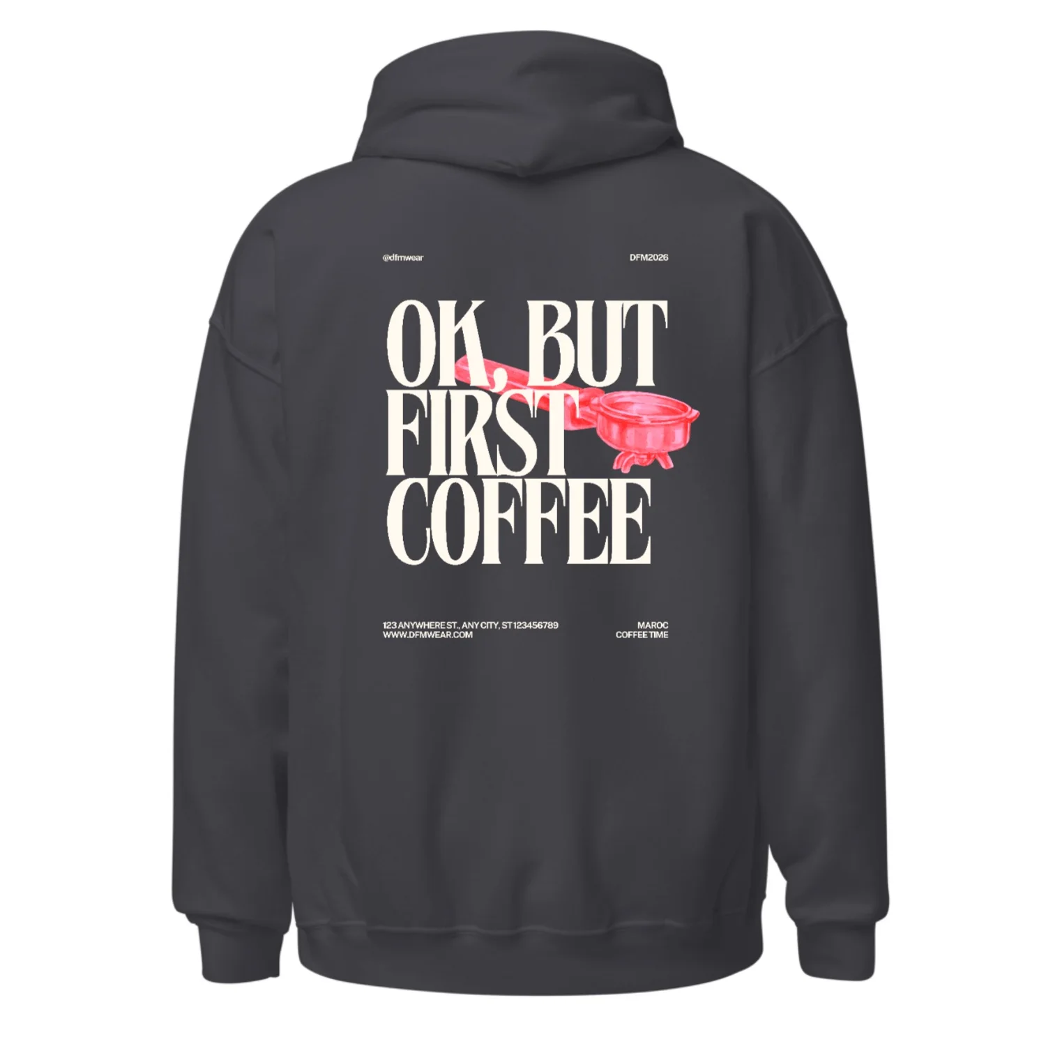 Ok but first coffee / Oversize-Hoodie-PREMIUM