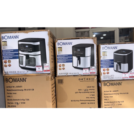 مقلاة هوائية بومان   AIR FRYER FRITEUSE sans huile BOMANN