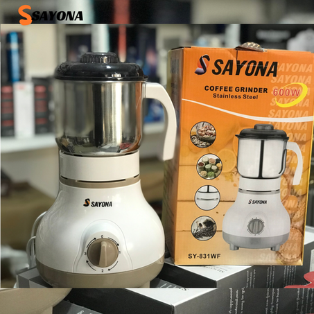 الرحاية القوية للتوابل والقهوة من الإنوكس 600 واط من علامة SAYONA BROYEUR DES EPICES ET CAFE EN INOX 600 W
