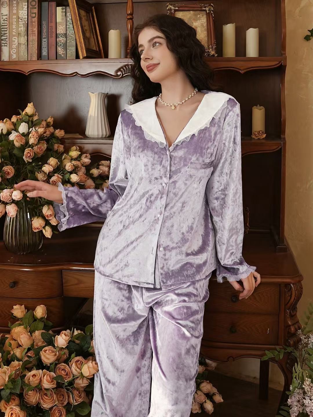 Velouria ( Pyjama 2 pièces en velours doux)