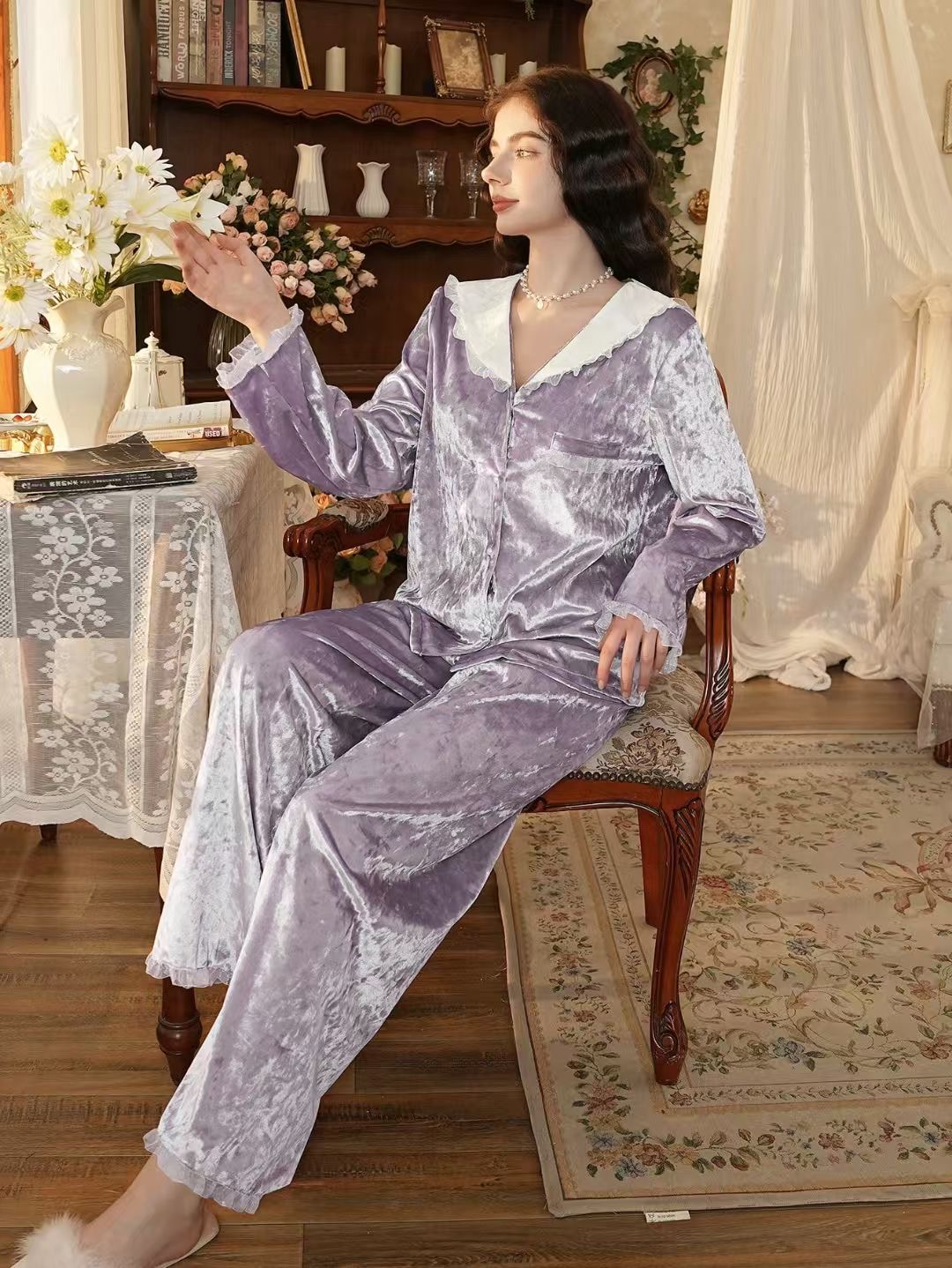 Velouria ( Pyjama 2 pièces en velours doux)